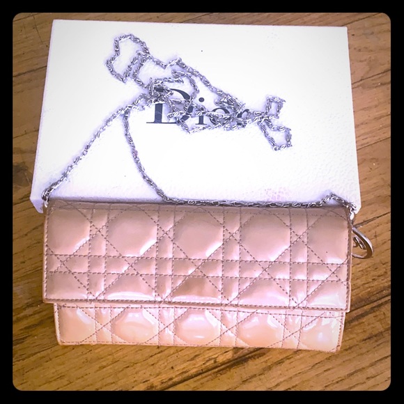 Christian Dior Canage Bifold Long Wallet on chain - Picture 1 of 16